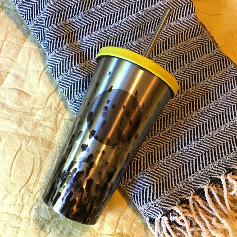 Starbucks Cold Coffee 2014 Stainless Steel Tumbler With Red Box